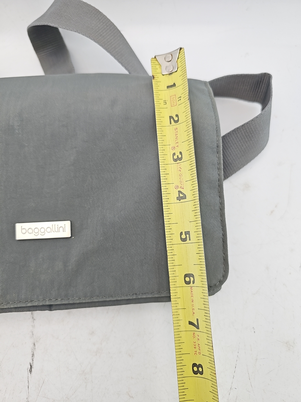 Baggallini Gray Nylon Crossbody Bag with Adjustable Strap - Picture 7 of 7